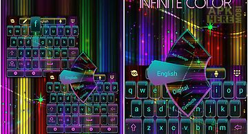 Infinite color keyboard theme