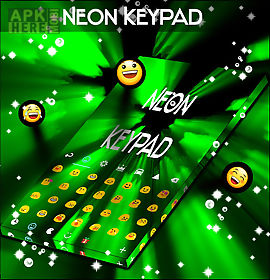 neon keypad green