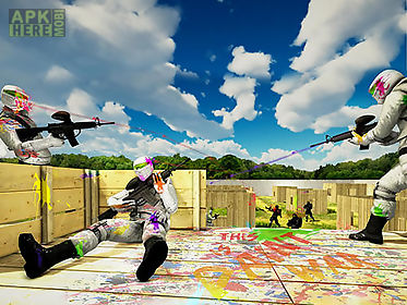 paintball shooting arena: real battle field combat