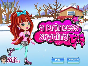 dressup a princess skating