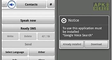 Write sms and e-mail by voice