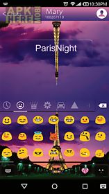 paris night keyboard -emoji