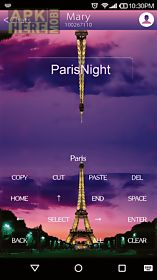 paris night keyboard -emoji