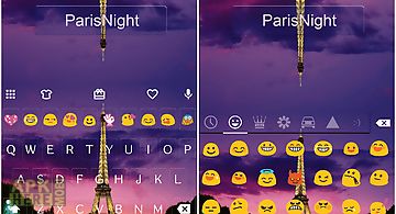 Paris night keyboard -emoji