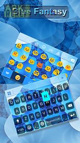 blue fantasy keyboard theme