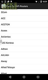 passwords for wifi router