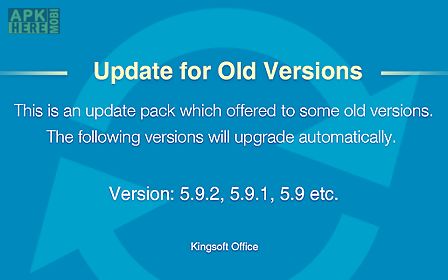 update for old versions