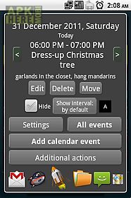 clock and event widget