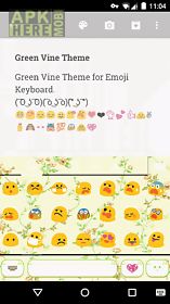 green vine emoji keyboard skin