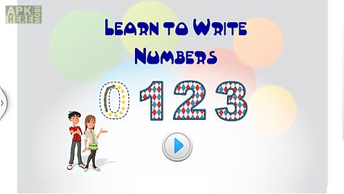 learn to trace numbers - 123
