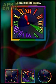 rainbow alarm clock widget