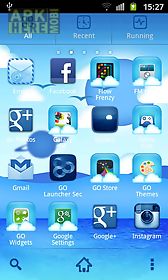 cool blue theme go launcher 