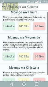 biblia takatifu. swahili bible