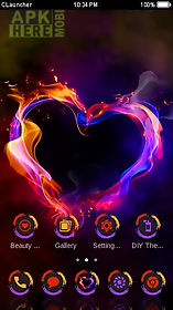 vibrant heart clauncher theme
