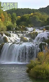 beautiful cascade of waterfall