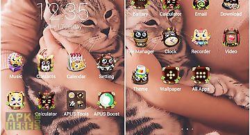 Cute cats theme for apus
