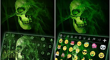 Flaming skull emoji keyboard