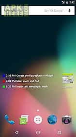 transparent calendar widget