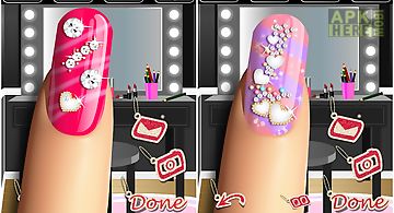 Glitter nail salon: girls game