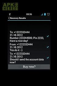 sms recovery demo