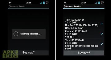 Sms recovery demo