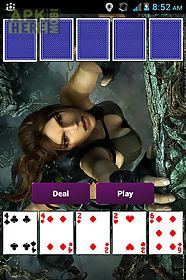 tomb raider poker card game