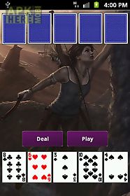 tomb raider poker card game