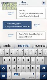 touchpal blue keyboard theme