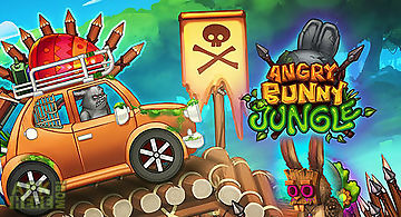 Angry bunny race: jungle road