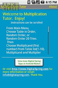 multiplication tutor