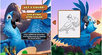 Rio: coloring with blu