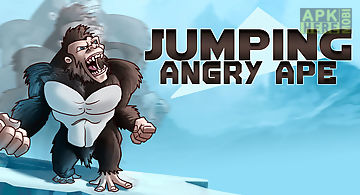 Jumping angry ape
