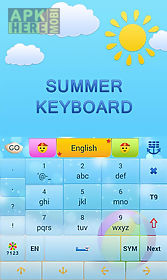 go keyboard summer time theme