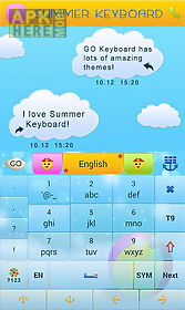 go keyboard summer time theme