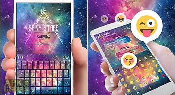 Shiny stars go keyboard theme
