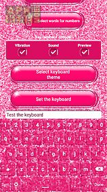 pink glitter keyboard