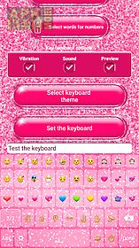 pink glitter keyboard