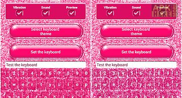 Pink glitter keyboard