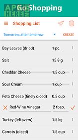 recipe calendar - meal planner