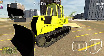 Bulldozer driving simulator 3d