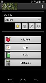 fillup - gas mileage log