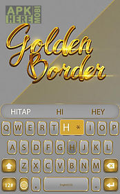 golden border for keyboard