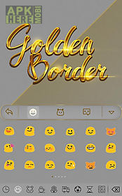 golden border for keyboard