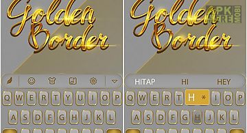 Golden border for keyboard
