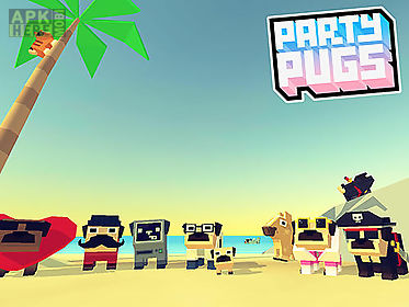 party pugs: beach puzzle go!