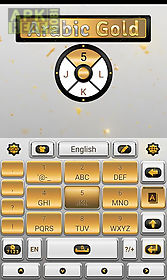 arabic gold go keyboard theme