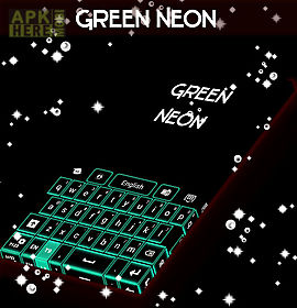 green neon keyboard go