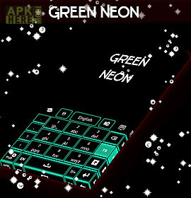 green neon keyboard go