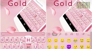 Rose gold emoji kika keyboard