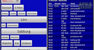 Austrian rail timetable live